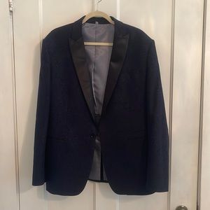 Express photographer fitted blazer. Size 44 R. Navy and black